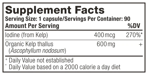 Wild Harvest® Organic Iodine from Kelp By Jigsaw Health