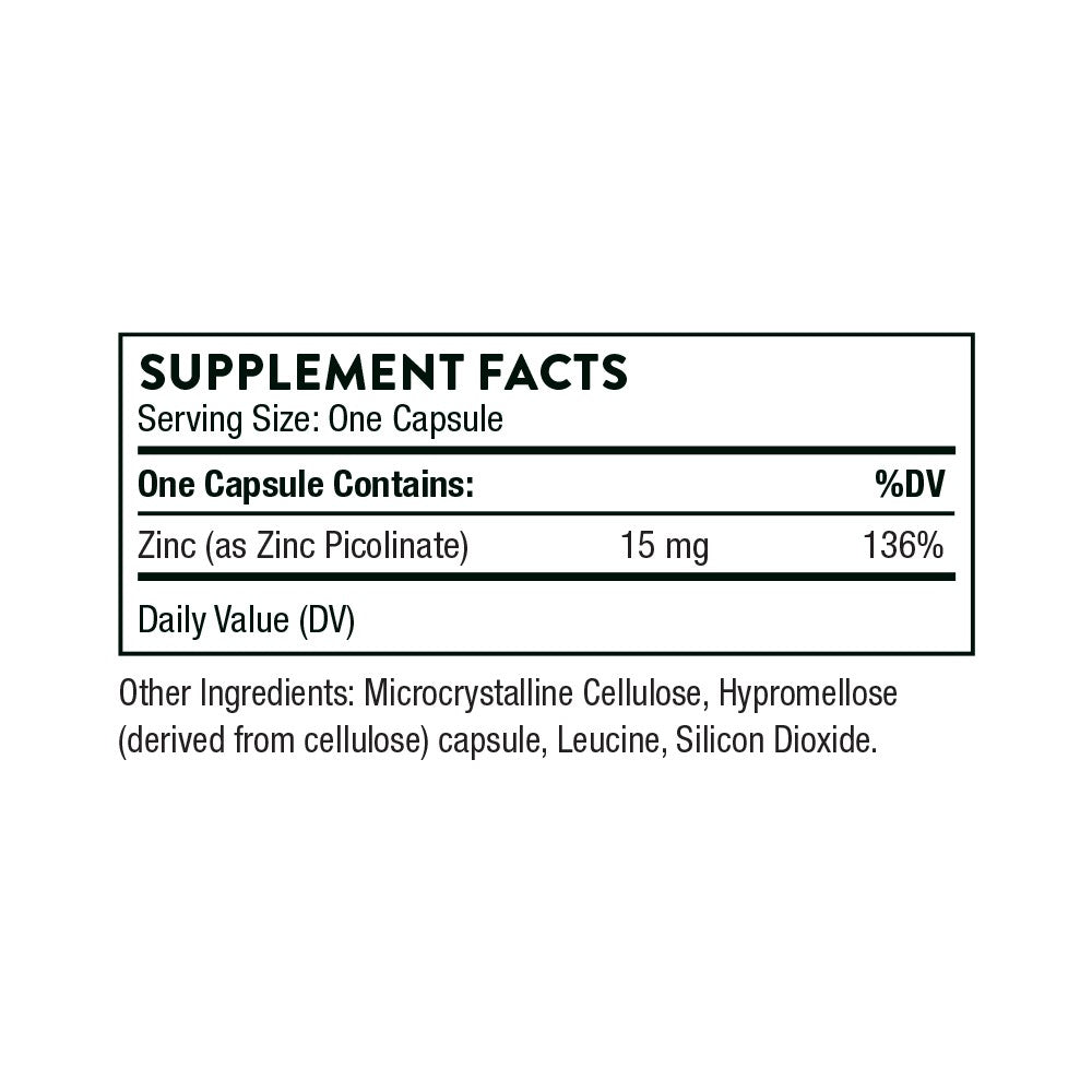 Zinc Picolinate 15 mg By Thorne
