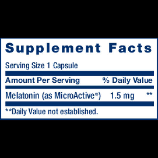 life extension melatonin ir xr supplement facts label