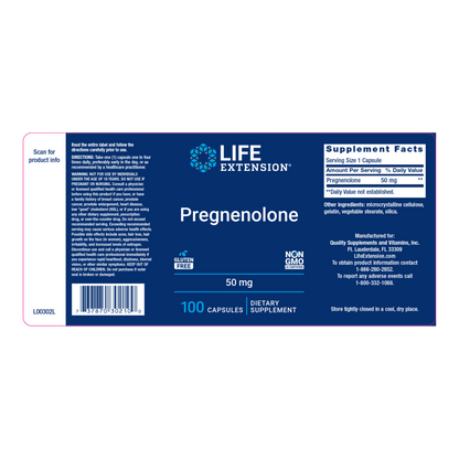 Pregnenolone 50mg by Life Extension