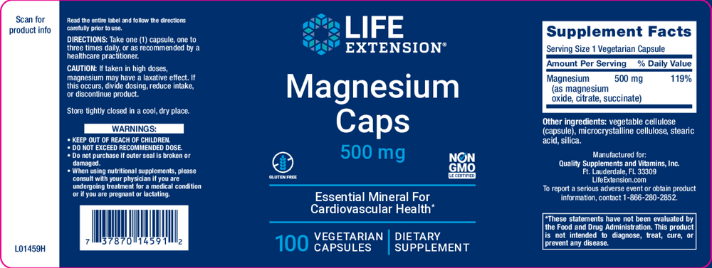 Magnesium Caps by Life Extension