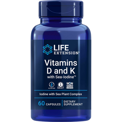 Vitamins D and K with Sea-Iodine by Life Extension