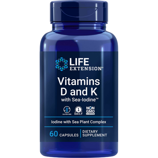 Vitamins D and K with Sea-Iodine by Life Extension