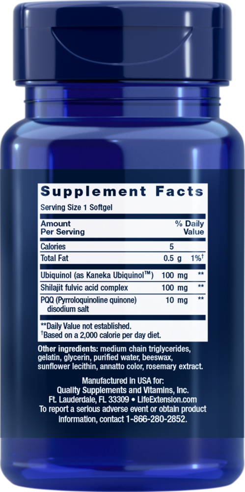 Super Ubiquinol CoQ10 with PQQ by Life Extension
