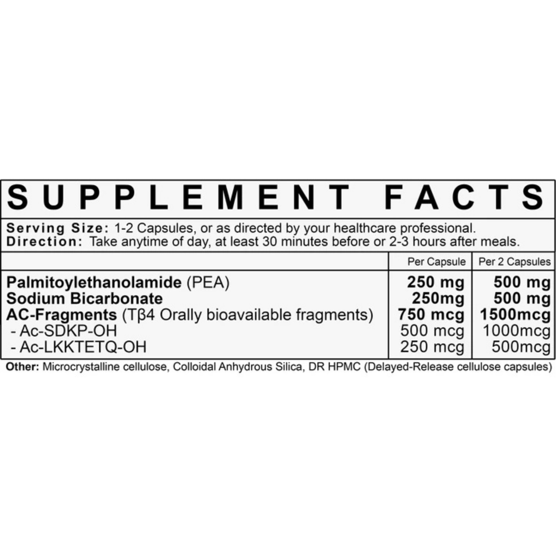 AC Fragments TB 4 Frag LVLUP Health Ingredients