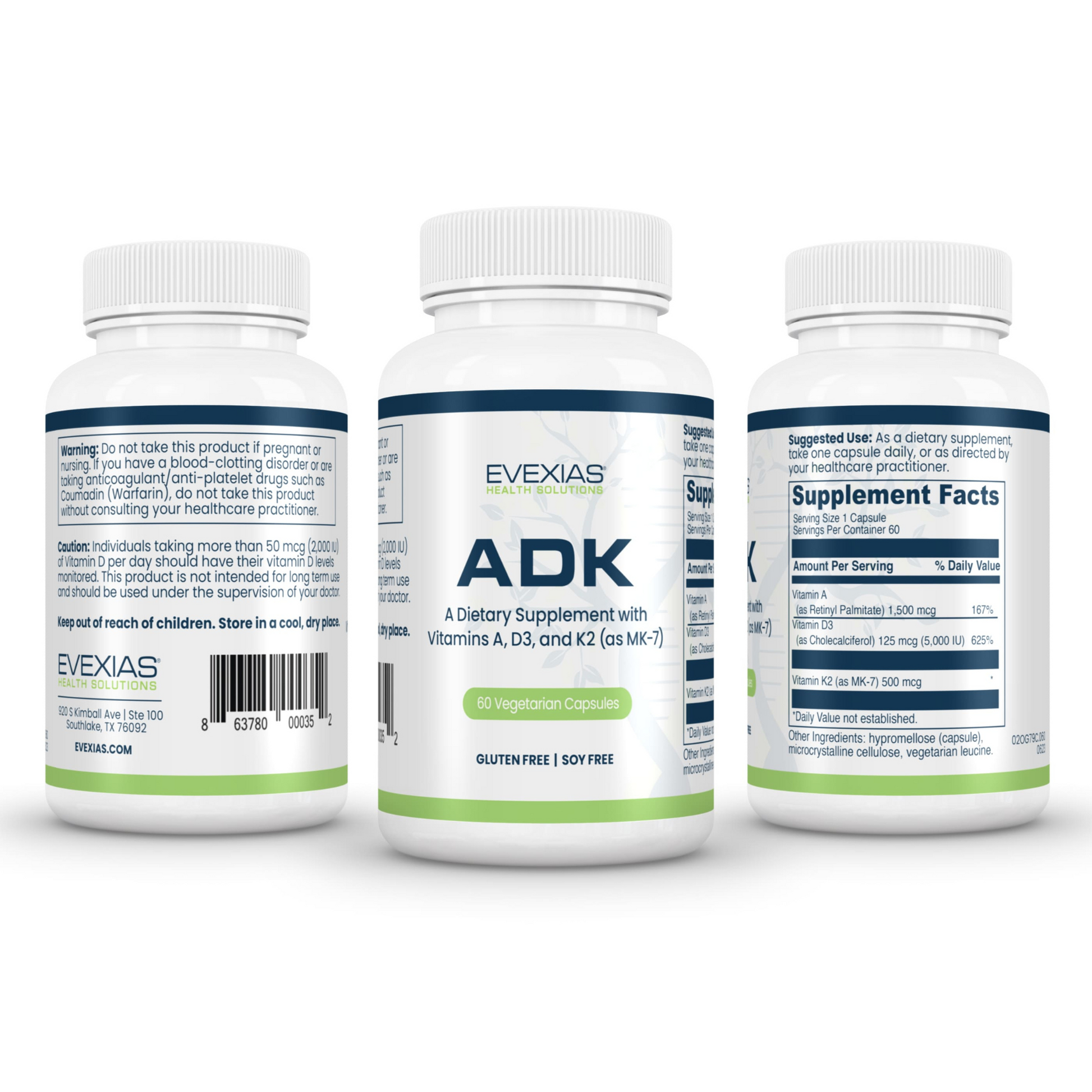 ADK Supplement Evexias trio