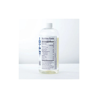 Back view of Approved Medical Solutions Clean Ketone Hydration 28 oz bulk size bottle supplement facts panel