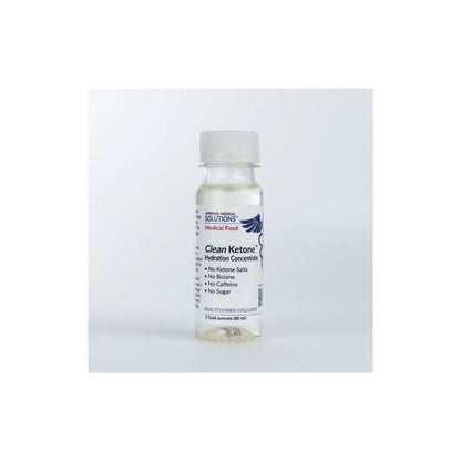 Front view of Approved Medical Solutions Clean Ketone Hydration 2 oz travel size bottle