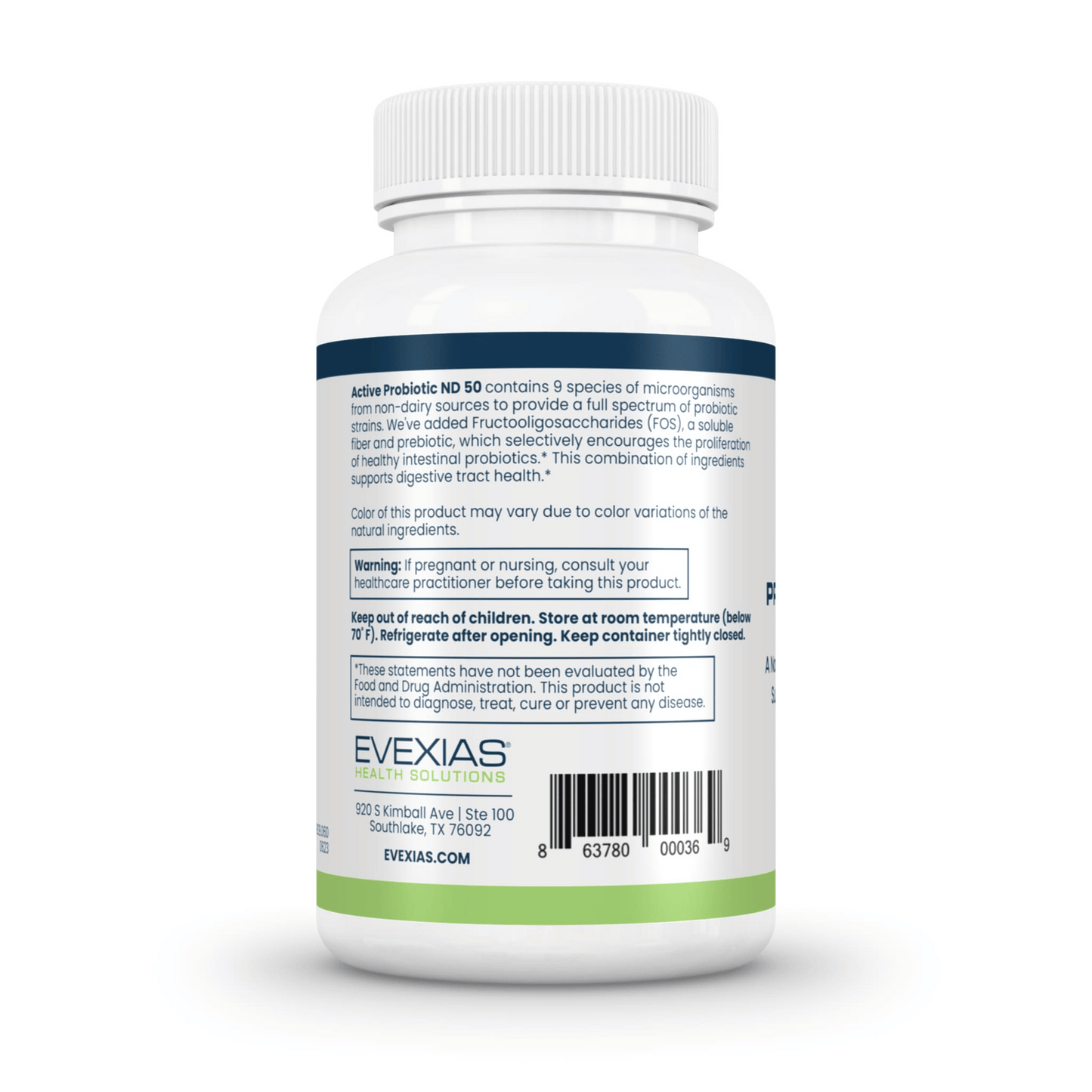 Active Probiotic Evexias side