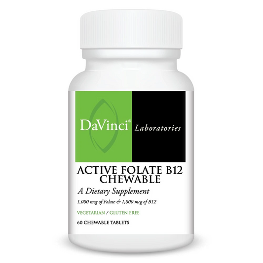 Active Folate B12 Chewable (60) By Davinci Labs