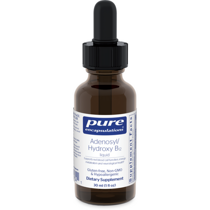 Adenosyl Hydroxy B12 Liquid Pure Encapsulations Vial