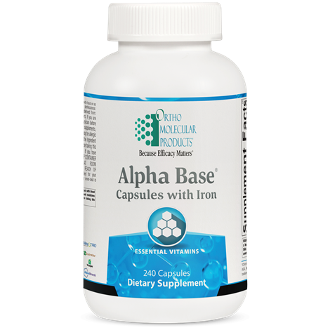 Alpha Base® Capsules w/ Iron by Ortho Molecular
