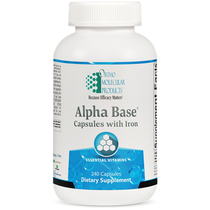 Alpha Base® Capsules w/ Iron by Ortho Molecular