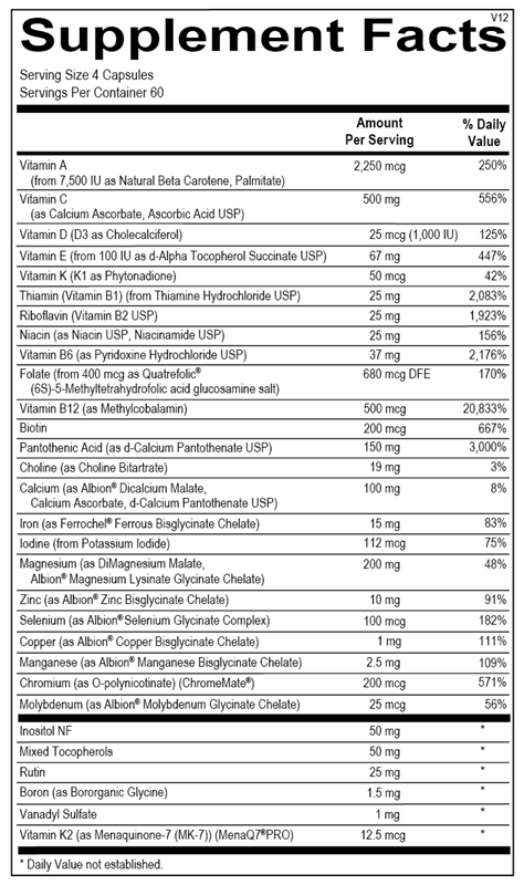 Alpha Base® Capsules w/ Iron by Ortho Molecular