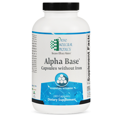 Alpha Base® Capsules without Iron by Ortho Molecular