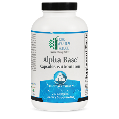 Alpha Base® Capsules without Iron by Ortho Molecular