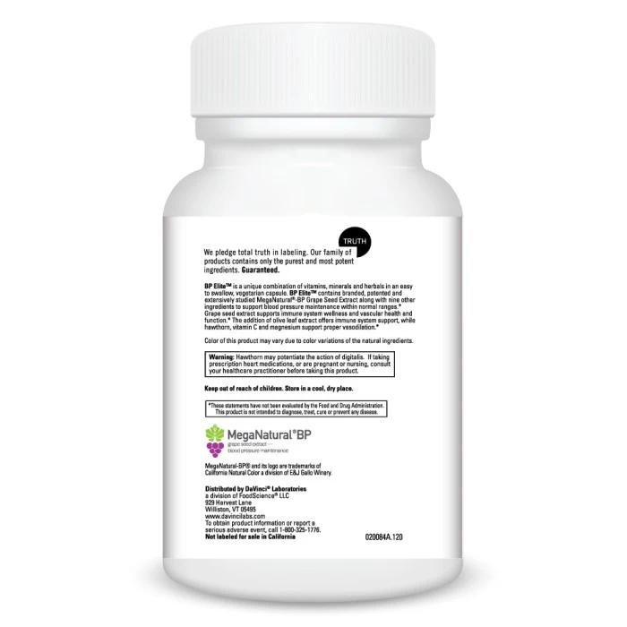 BP Elite™ (120) By DaVinci Labs Info