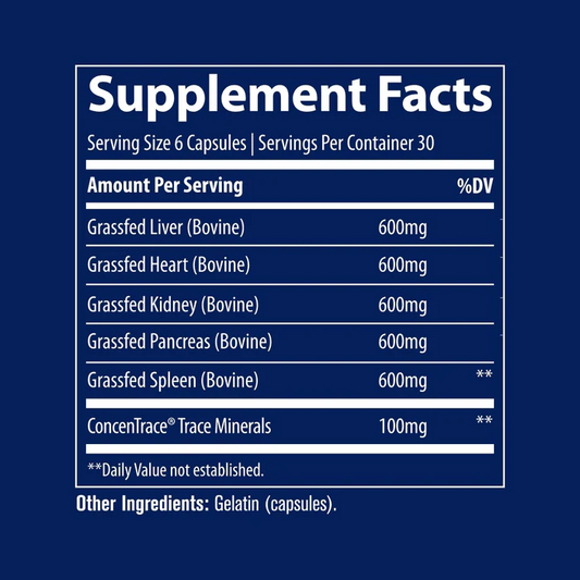 Beef Organs by Trace Minerals