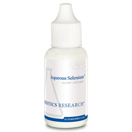 Aqueous Selenium liquid dropper bottle by Biotics Research for antioxidant and glutathione support