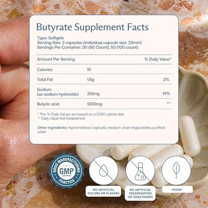 BodyBio Butyrate – Gut & Cellular Support Supplement