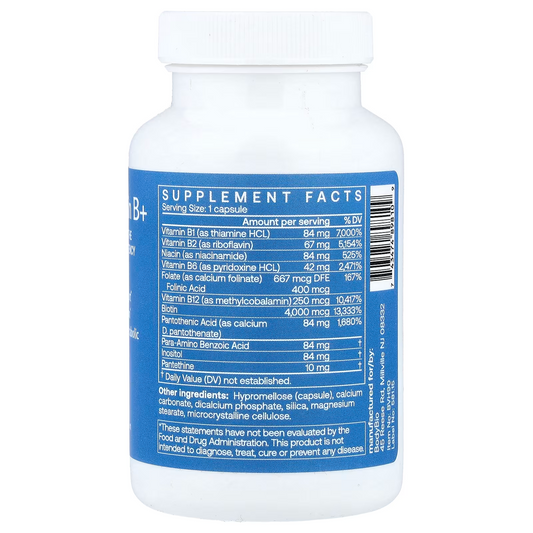 BodyBio Vitamin B+ 90 Capsules