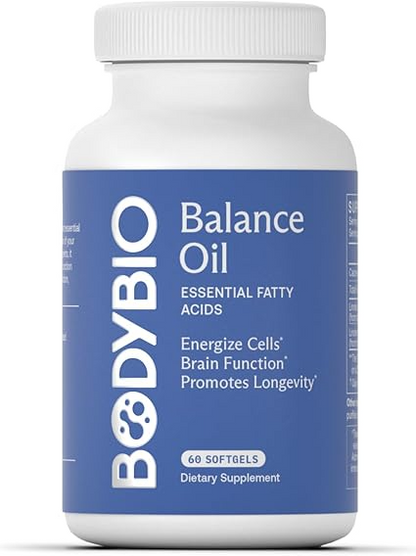 BodyBio Balance Oil - Omega 3 6 Supplement Capsules