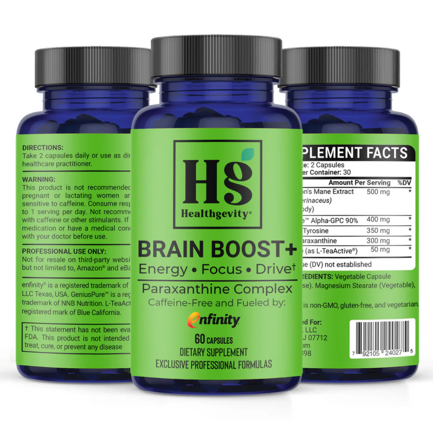 Brain Boost Healthgevity Bottles