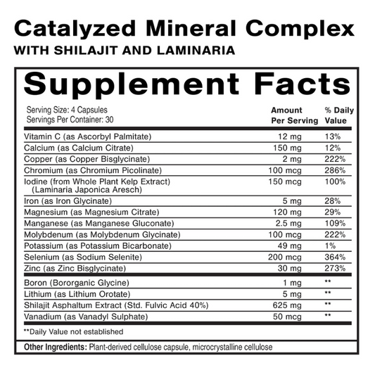 Catalyzed Mineral Complex by QuickSilver Scientific