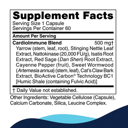 CellCore CardioImmune Supplement Facts