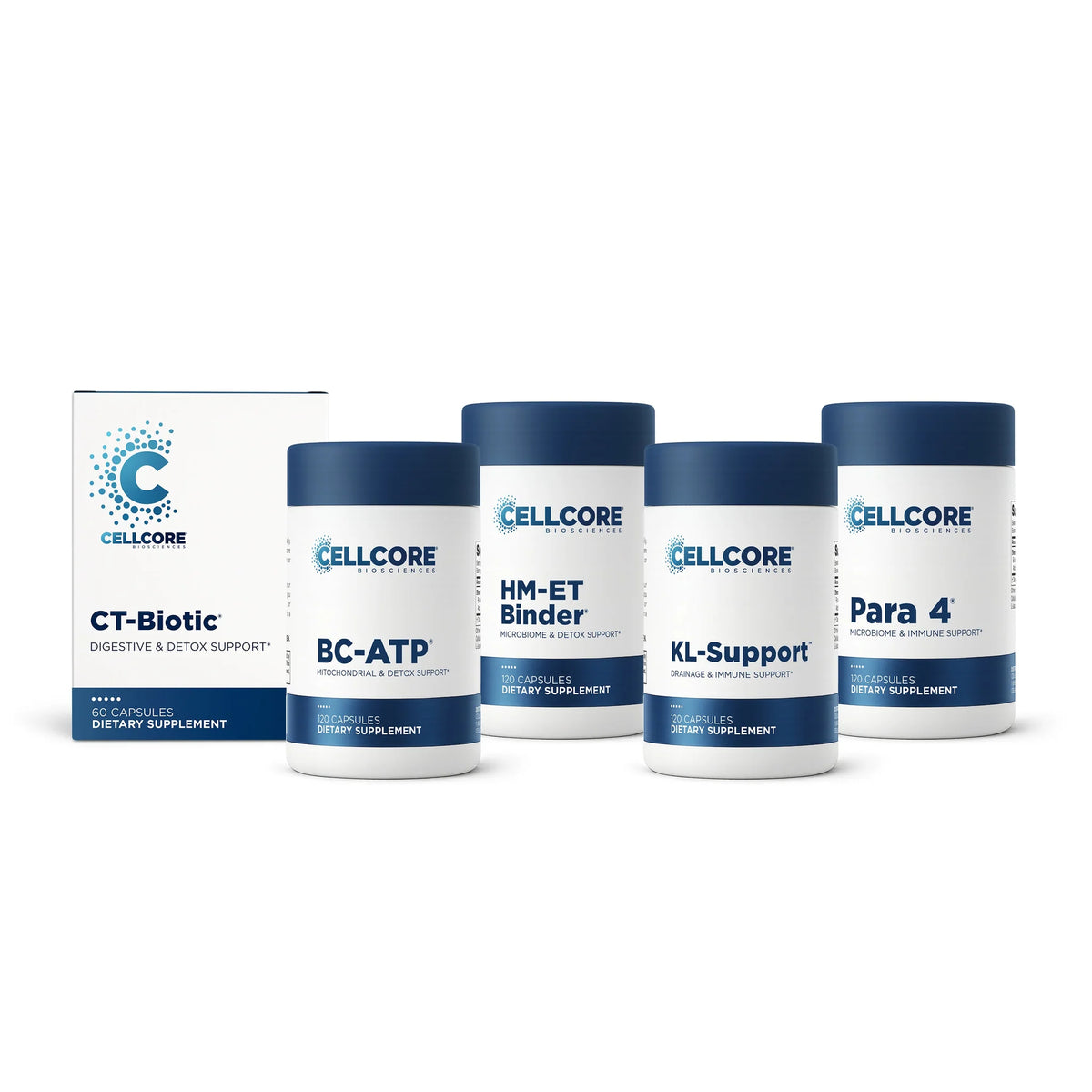 Cellcore Foundational Protocol Phase 4A Systemic Detox Bottles