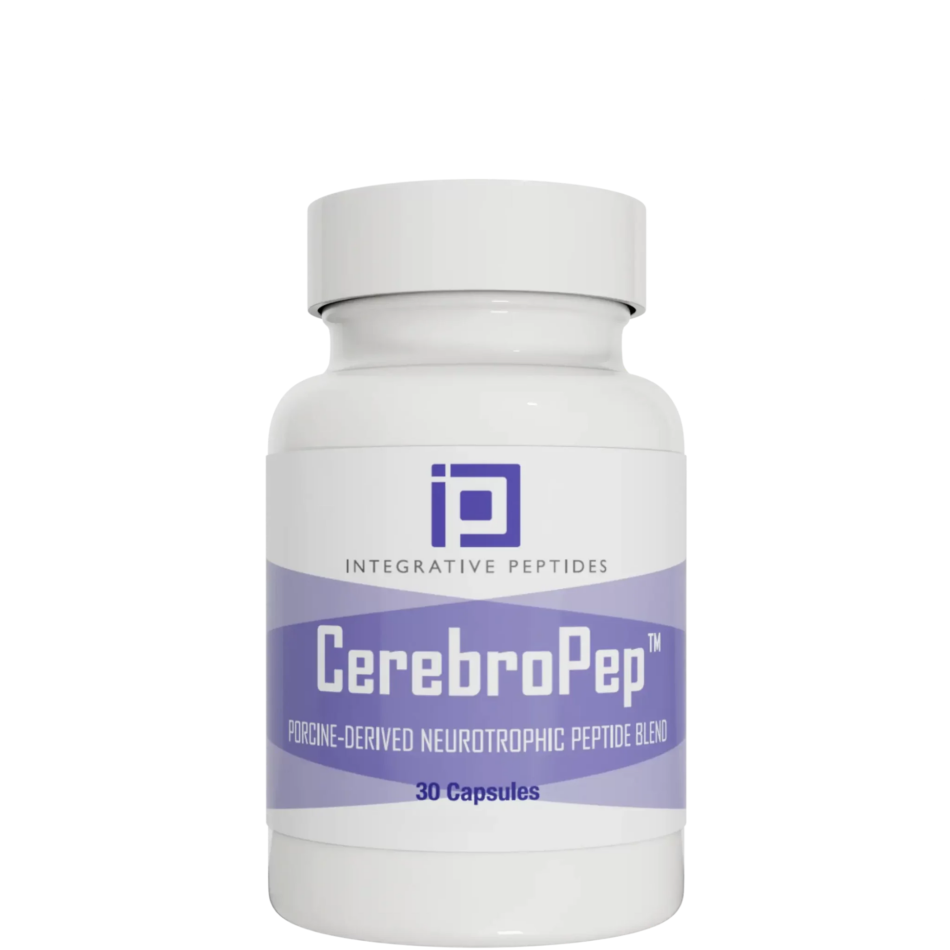 CerebroPep™ by Integrative Peptides porcine-derived neurotrophic peptide blend in capsule form bottle