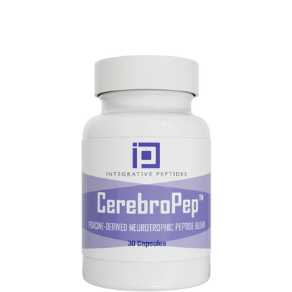 CerebroPep™ by Integrative Peptides porcine-derived neurotrophic peptide blend in capsule form bottle