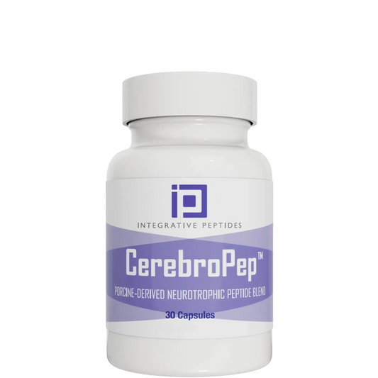 CerebroPep™ by Integrative Peptides porcine-derived neurotrophic peptide blend in capsule form bottle