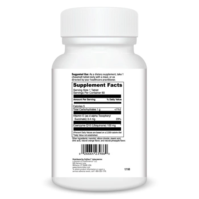 Coenzyme Q10 ChewMelt 100 mg (60) SF