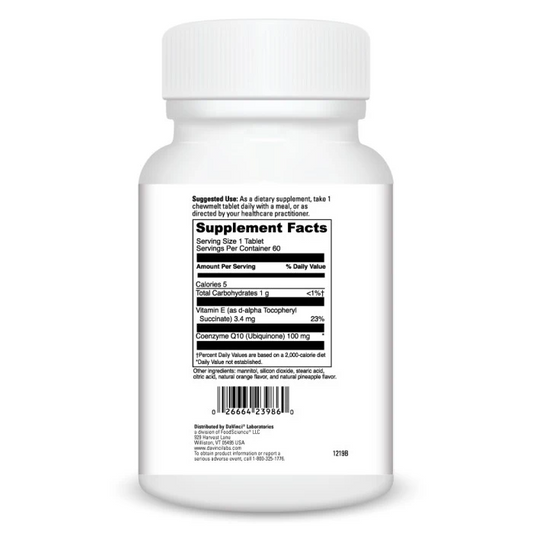 Coenzyme Q10 ChewMelt 100 mg (60) SF