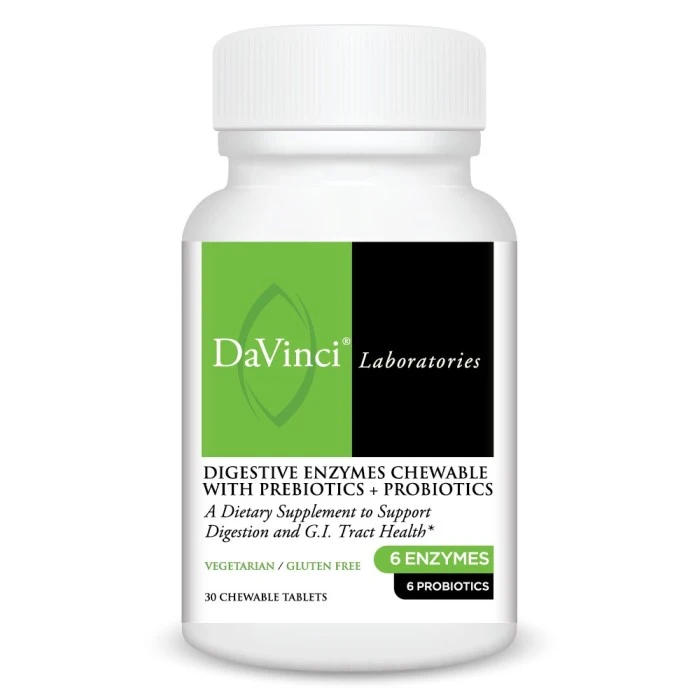Digestive Enzymes Chewable with Prebiotics + Probiotics Orange Flavor30 CT