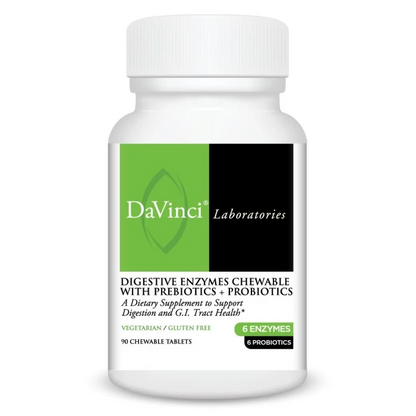 Digestive Enzymes Chewable with Prebiotics + Probiotics Orange Flavor 90 CT