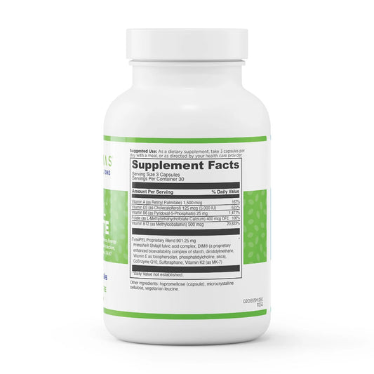 Evexias Health EvexiPEL Complete supplement facts label