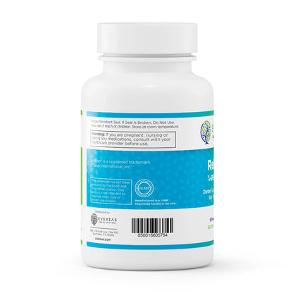 Evexias Health ReBiosis supplements bottle description label