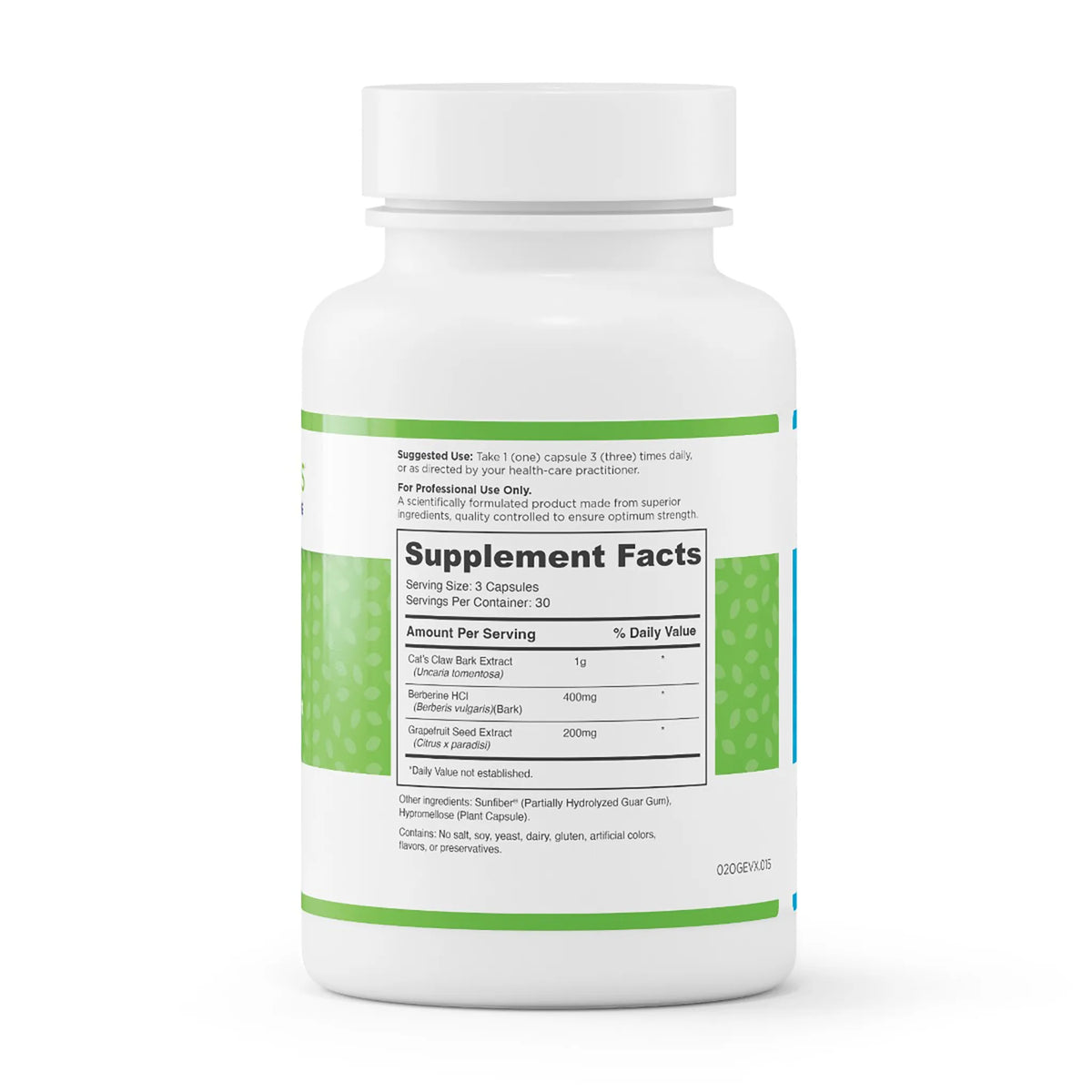 Evexias Health ReBiosis supplements bottle supplement facts and ingredients