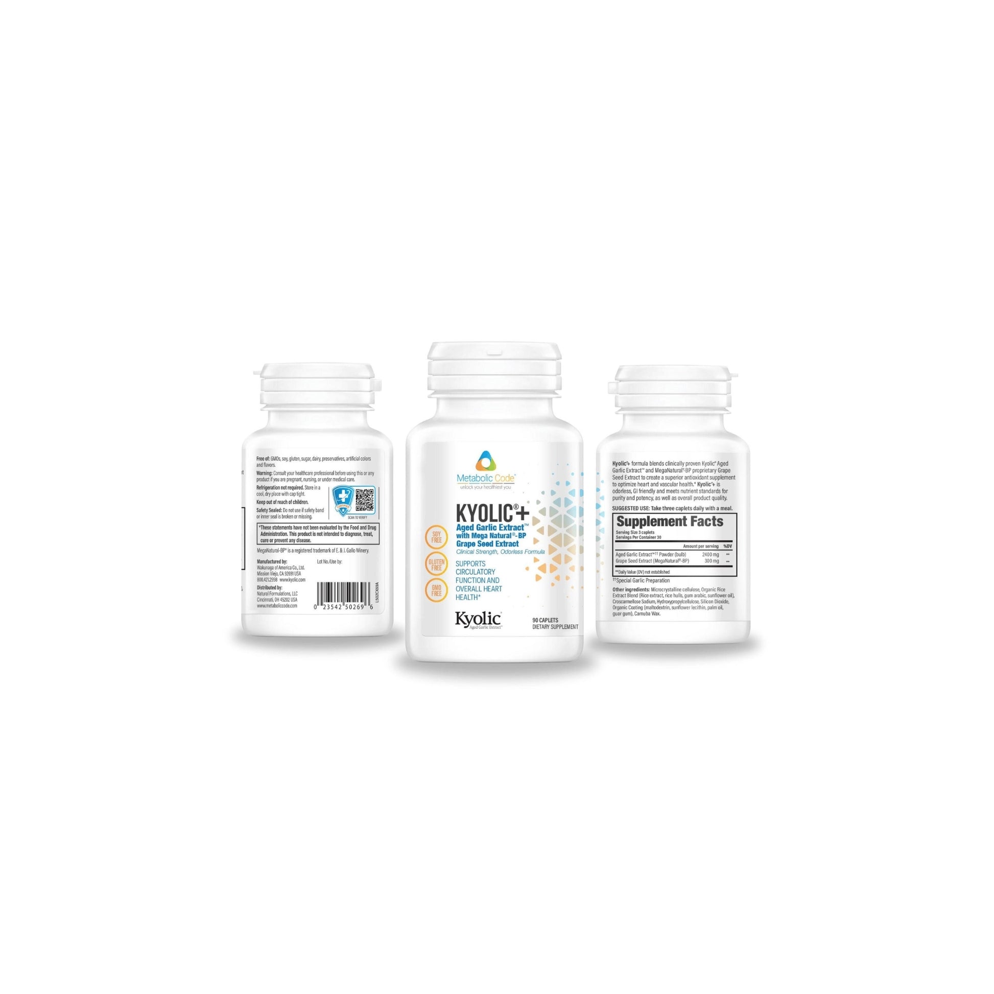 Group image of Kyolic+ bottles