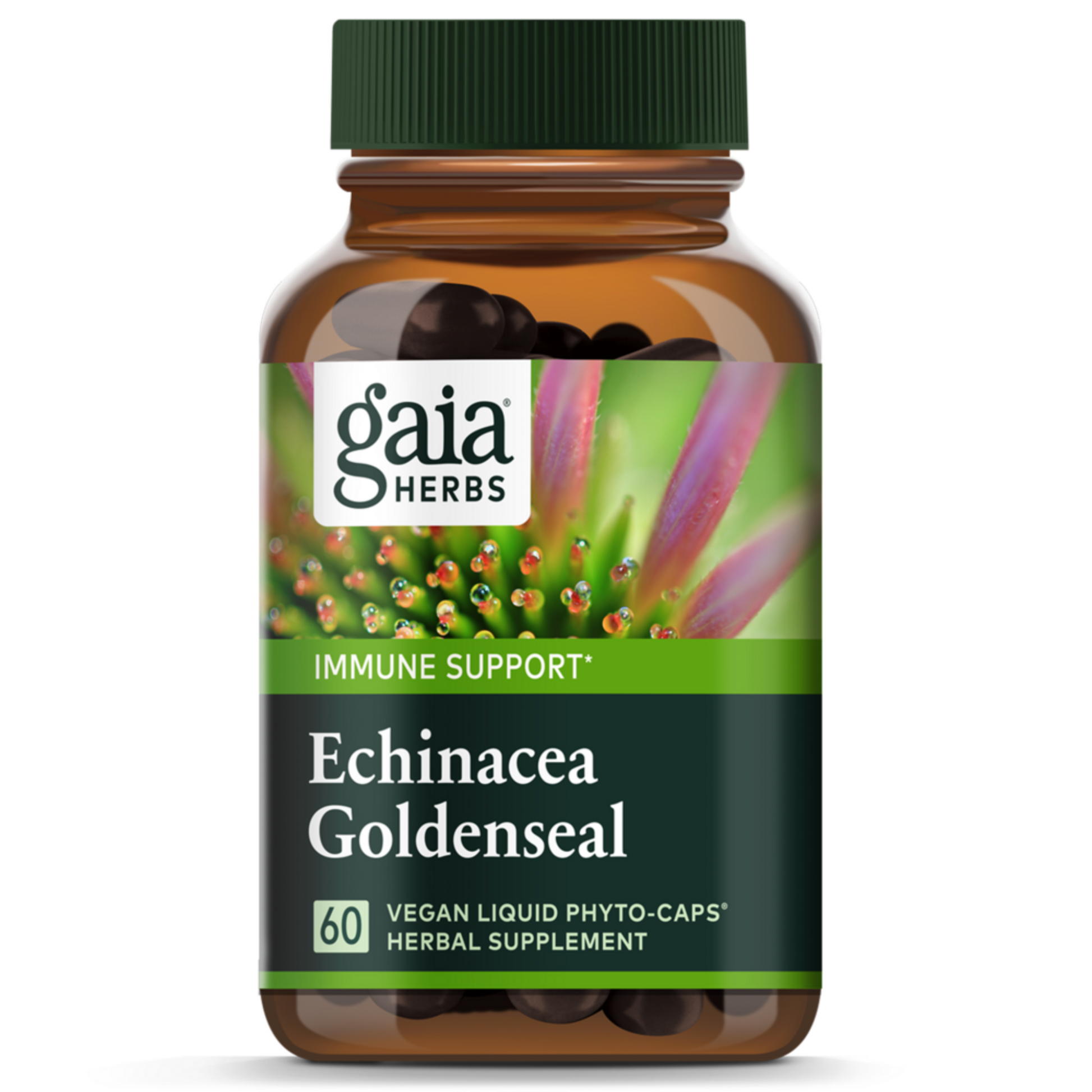Gaia Herbs Echinacea Goldenseal Bottle
