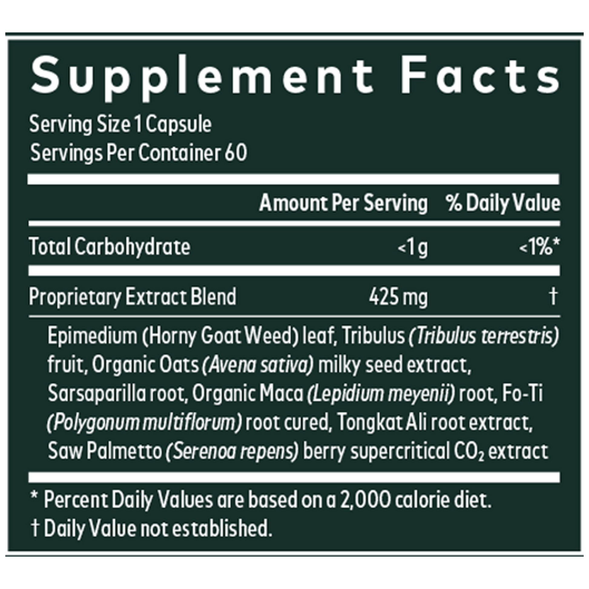 Gaia Herbs Male Libido Ingredients
