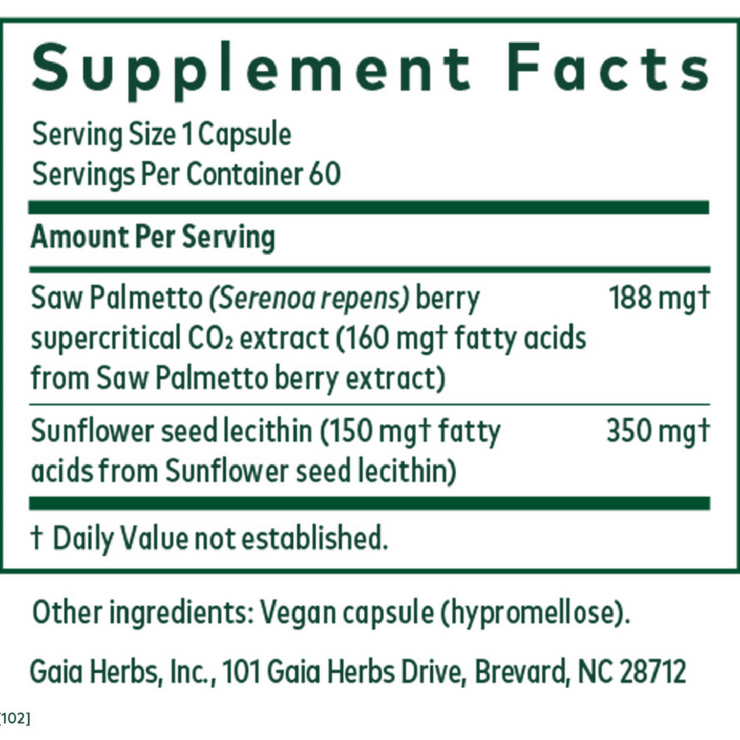 Gaia Herbs Pro Nighttime Hpa Ingredients