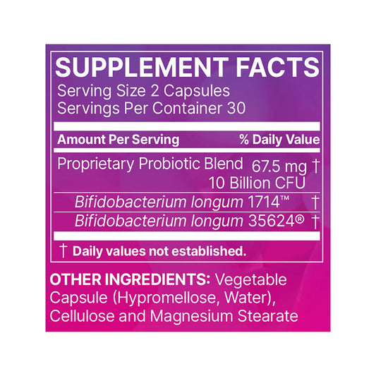 Gut-Brain Reset Microbiome Labs Ingredients Label