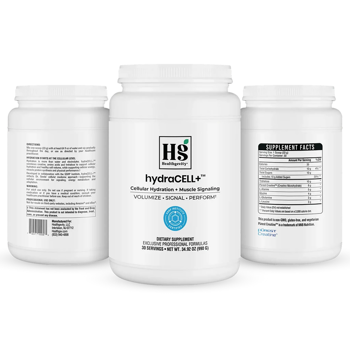 Healthgevity hydraCELL canisters