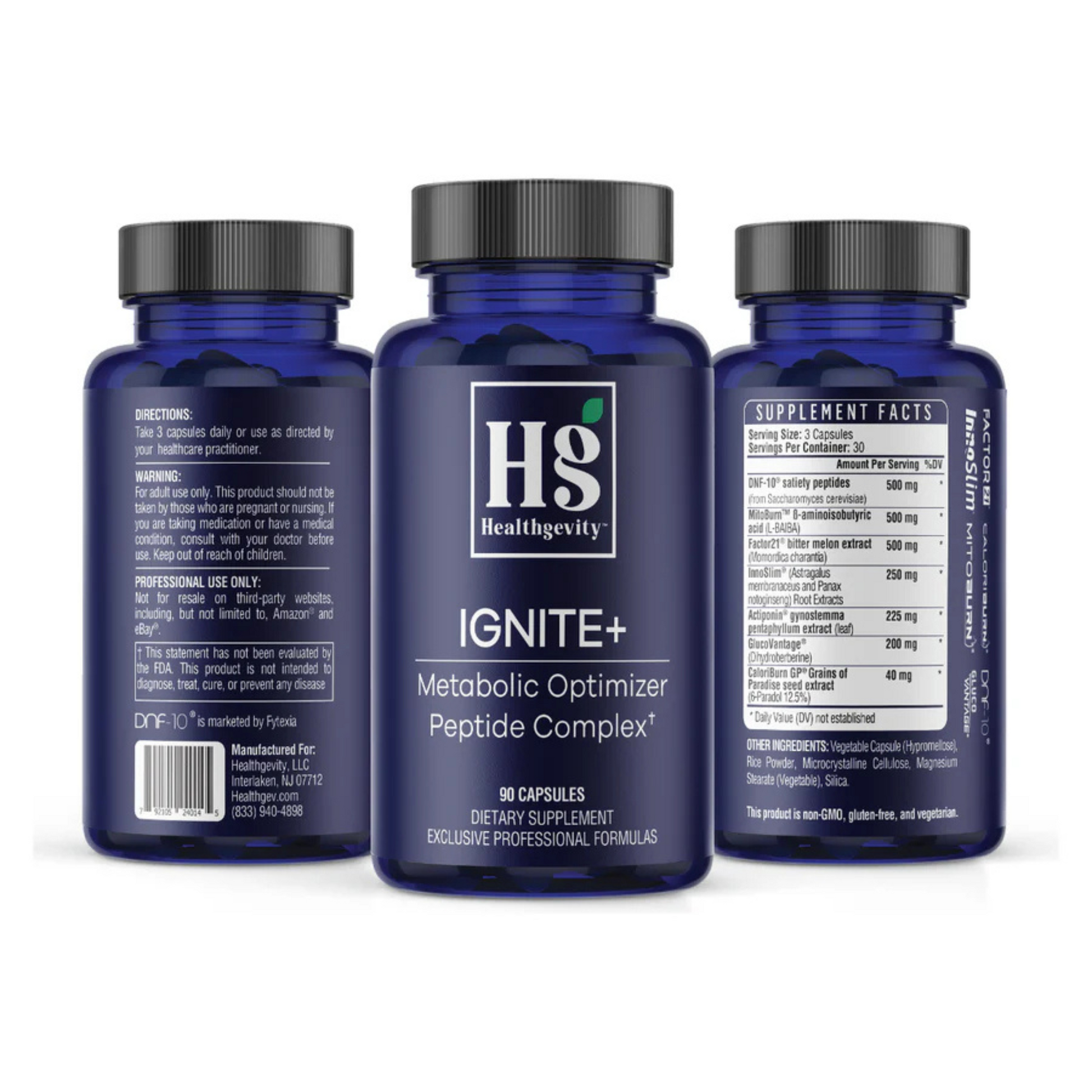 Ignite Healthgevity Bottles