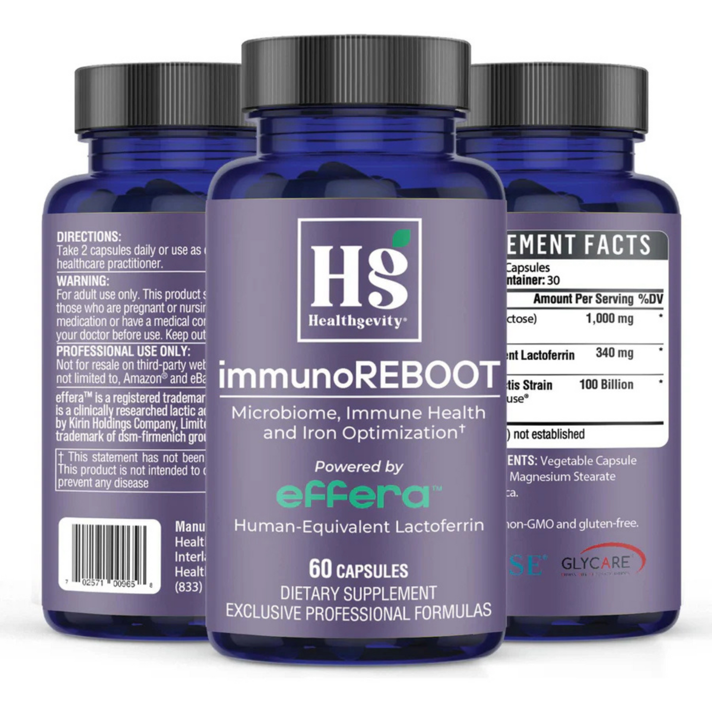 ImmunoREBOOT Healthgevity Bottles