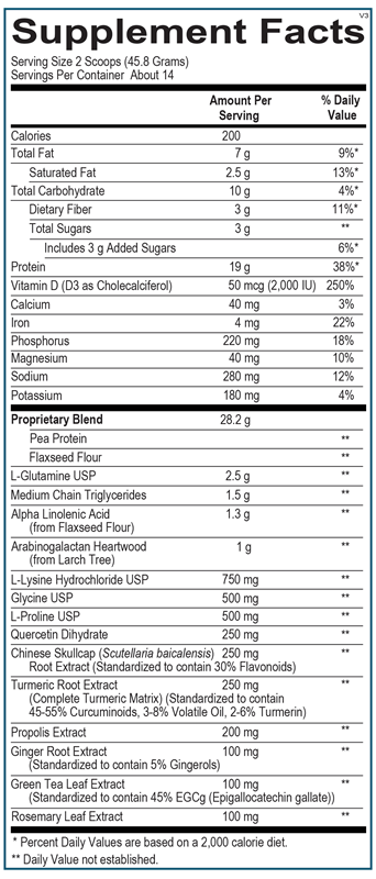 InflammaCORE® Vanilla Chai with Pea Protein by Ortho Molecular