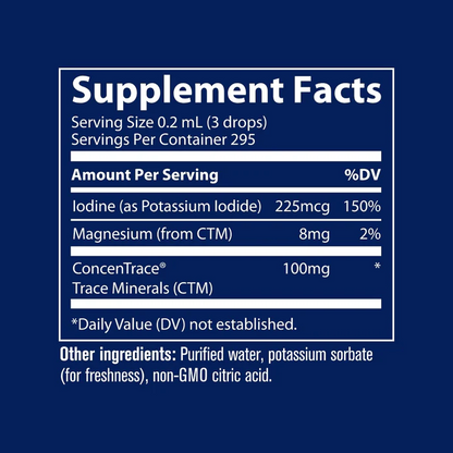 Ionic Iodine by Trace Minerals